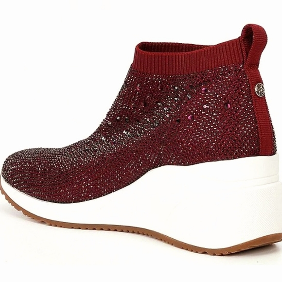 Alex Marie Shoes Nwob Alex Marie Halika Rhinestone Embellished Knit